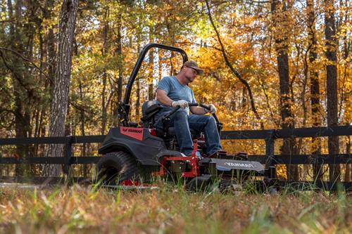 man mowing with a Yanmar YZ460 Zero-Turn Radius Mower